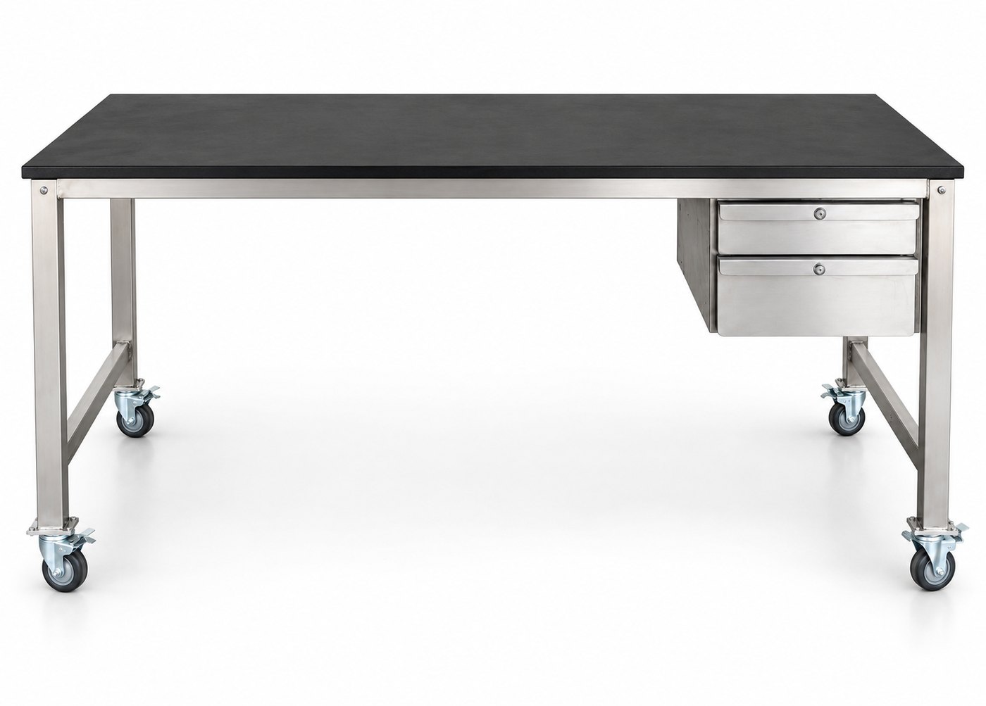 BenchPro Kennedy Series workbench with phenolic resin top and twin drawers