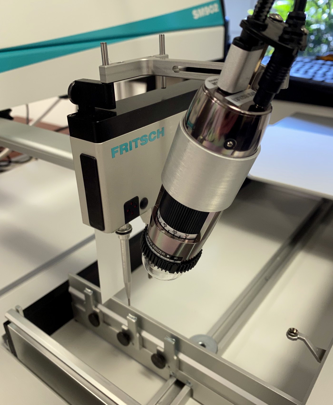 Optical assembly and placement head of the Fritsch SM902 PRO